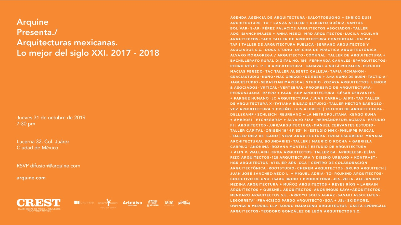 Presentación libro Arquitecturas Mexicanas